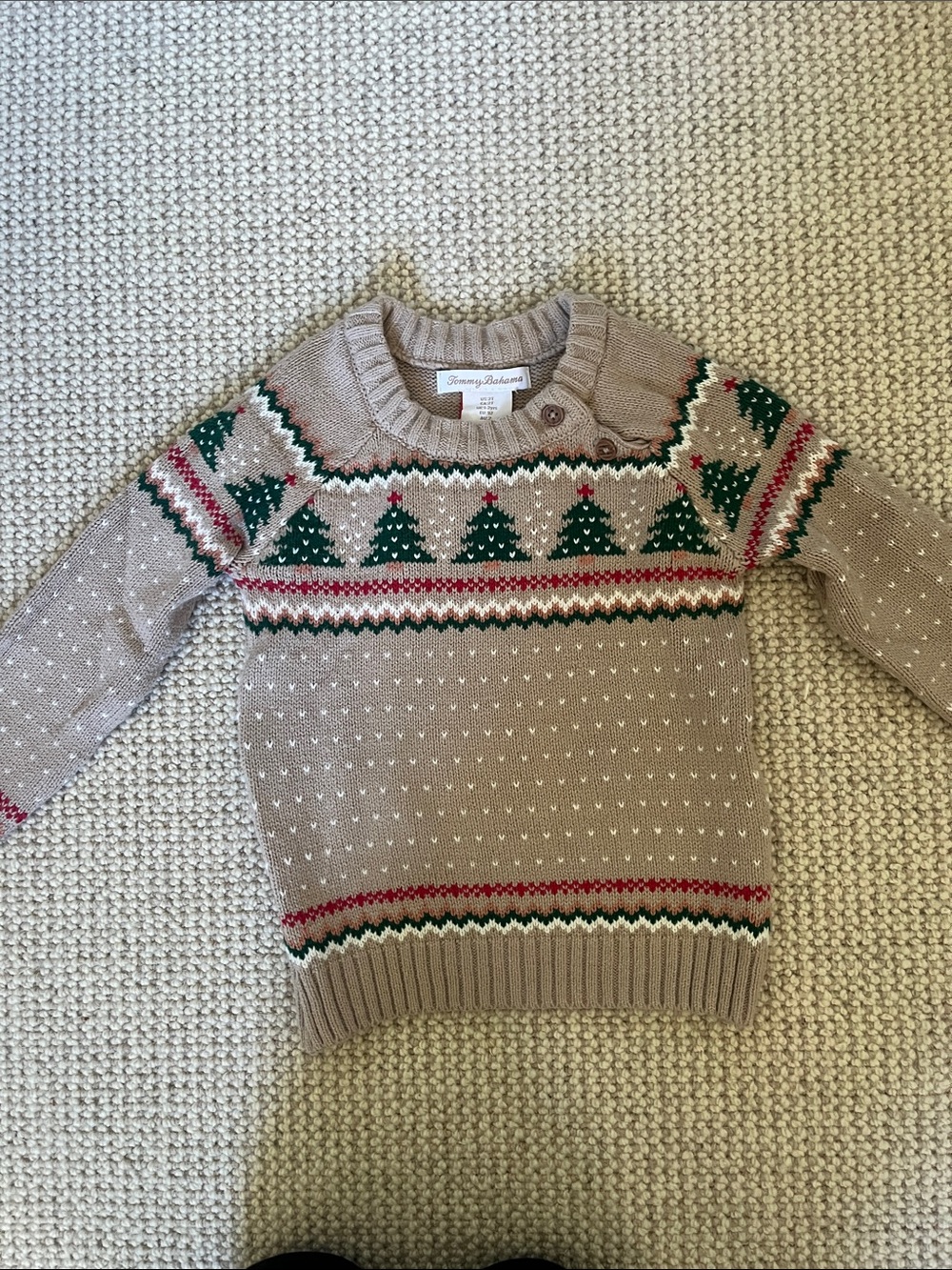 Tommy Bahama cotton knit holiday sweater
